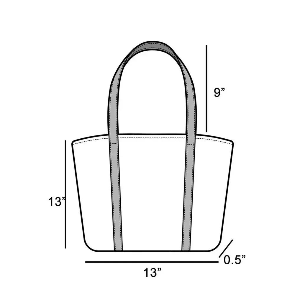 Intricate Braided Pattern Square Tote Bag - Picture 2 of 3